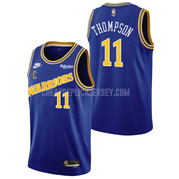 2022-23 men's golden state warriors klay thompson 11 blue classic edition replica jersey