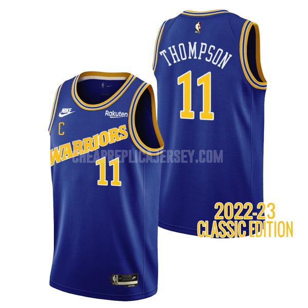 2022-23 men's golden state warriors klay thompson 11 royal classic edition replica jersey