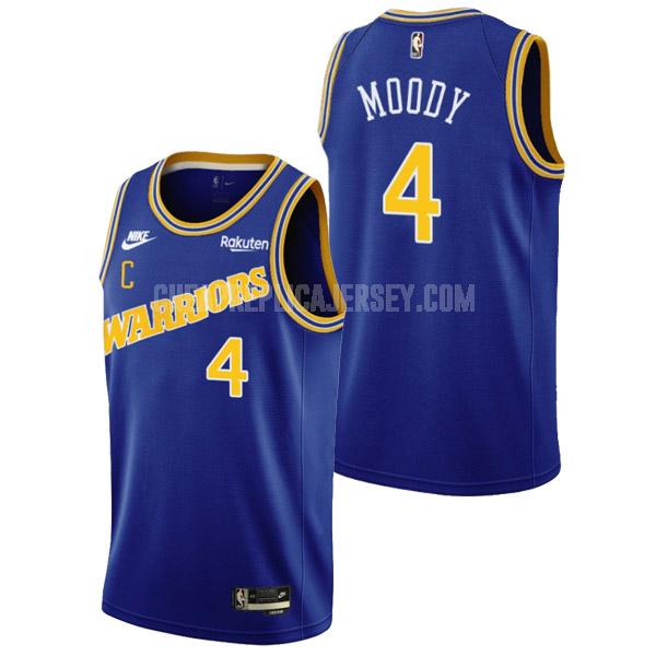 2022-23 men's golden state warriors moses moody 4 blue classic edition replica jersey