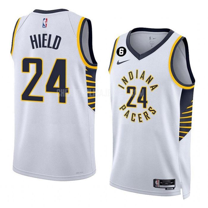 2022-23 men's indiana pacers buddy hield 24 white association edition replica jersey