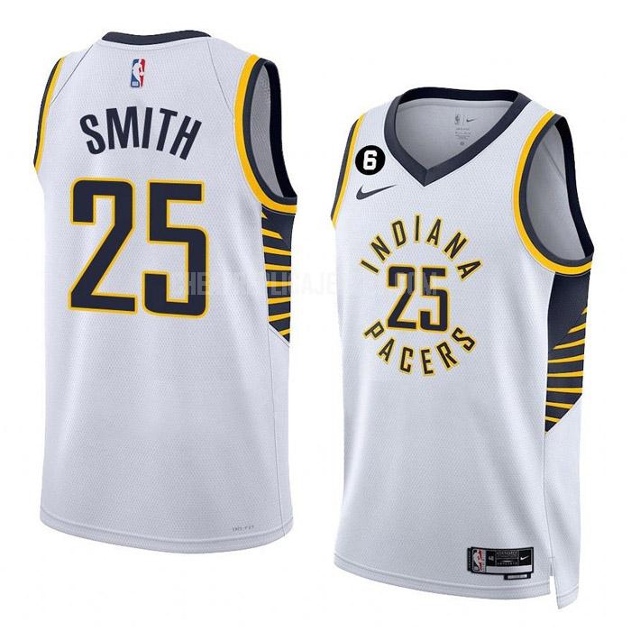 2022-23 men's indiana pacers jalen smith 25 white association edition replica jersey