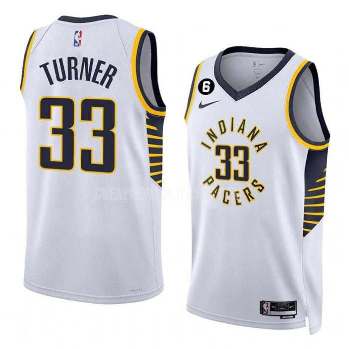 2022-23 men's indiana pacers myles turner 33 white association edition replica jersey