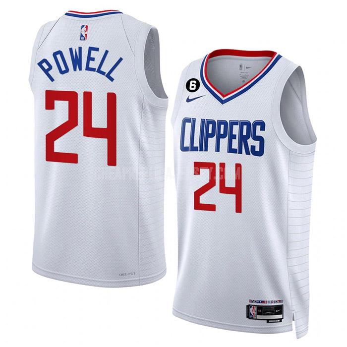 2022-23 men's los angeles clippers norman powell 24 white association edition replica jersey