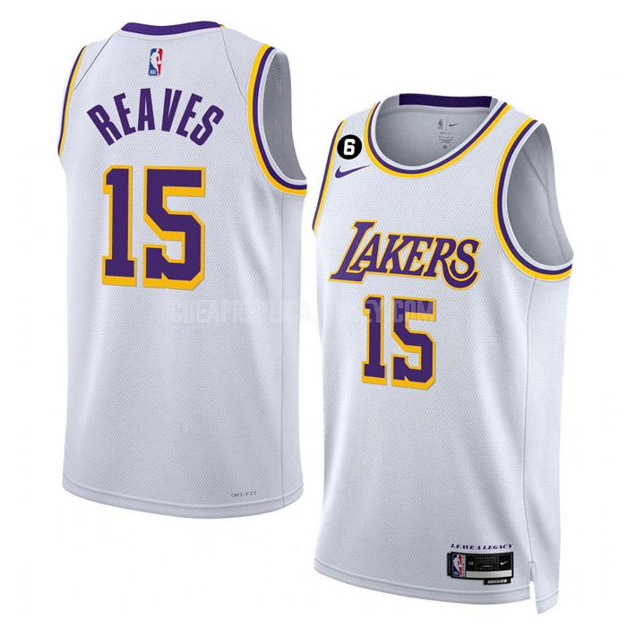 2022-23 men's los angeles lakers austin reaves 15 white association edition replica jersey