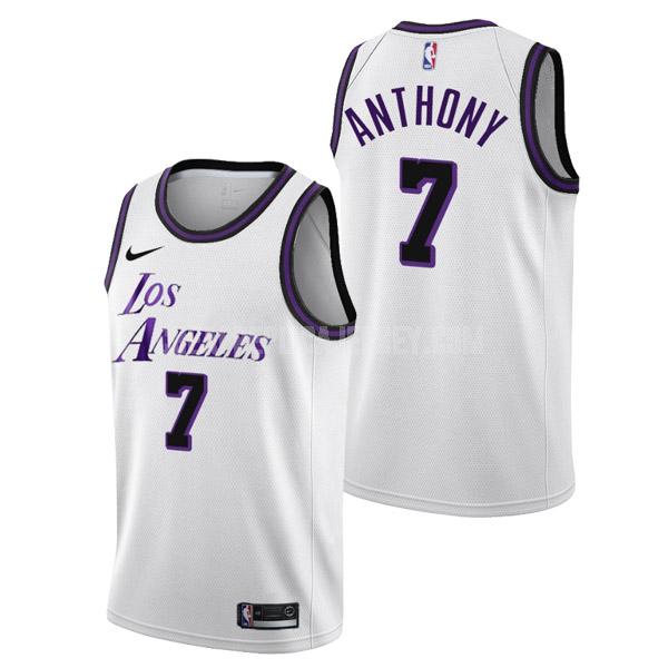 2022-23 men's los angeles lakers carmelo anthony 7 white city edition replica jersey