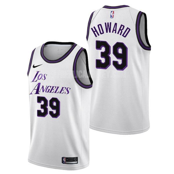 2022-23 men's los angeles lakers dwight howard 39 white city edition replica jersey