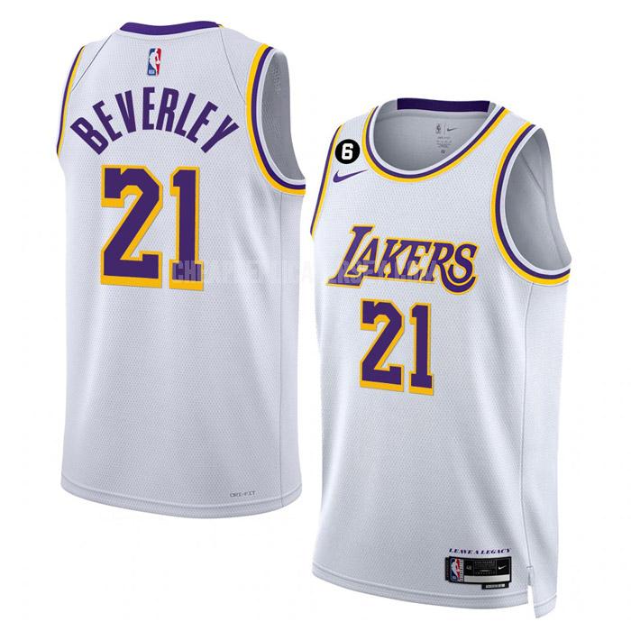 2022-23 men's los angeles lakers patrick beverley 21 white association edition replica jersey