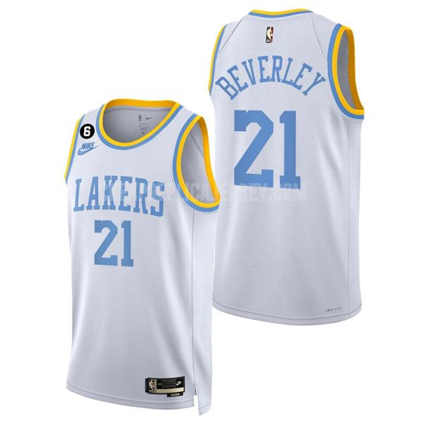 2022-23 men's los angeles lakers patrick beverley 21 white classic edition replica jersey