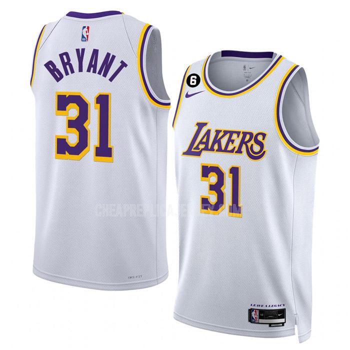 2022-23 men's los angeles lakers thomas bryant 31 white association edition replica jersey