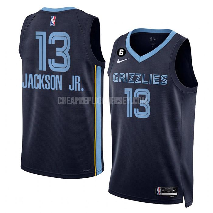 2022-23 men's memphis grizzlies jaren jackson jr 13 navy icon edition replica jersey