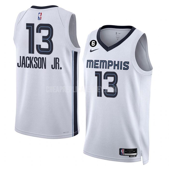 2022-23 men's memphis grizzlies jaren jackson jr 13 white association edition replica jersey