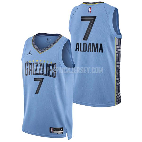 2022-23 men's memphis grizzlies santi aldama 7 blue statement edition replica jersey