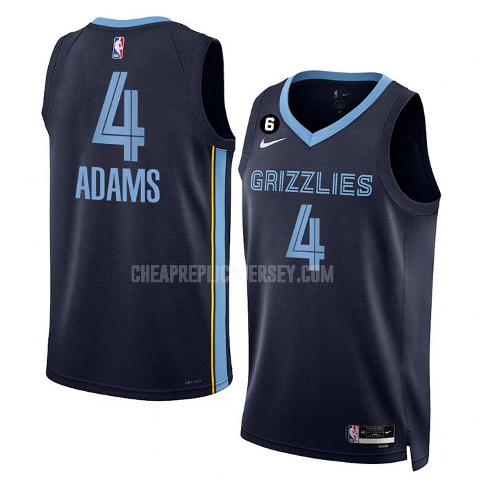 2022-23 men's memphis grizzlies steven adams 4 navy icon edition replica jersey