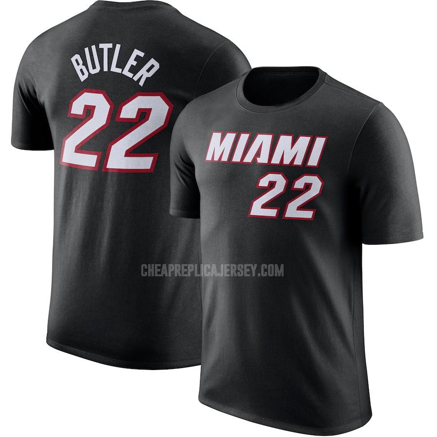 2022-23 men's miami heat jimmy butler 22 black t-shirt