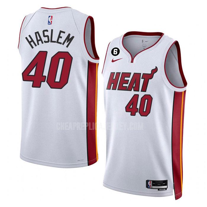 2022-23 men's miami heat udonis haslem 40 white association edition replica jersey