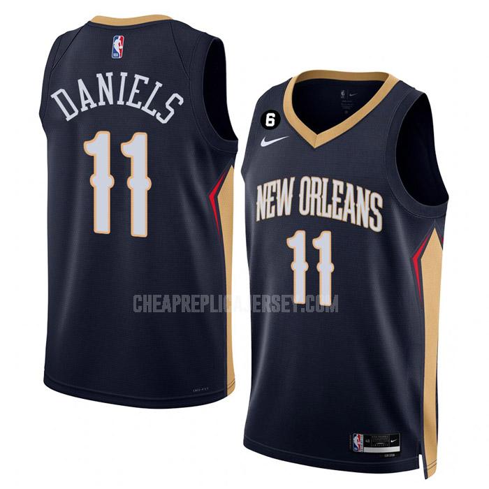 2022-23 men's new orleans pelicans dyson daniels 11 navy icon edition replica jersey