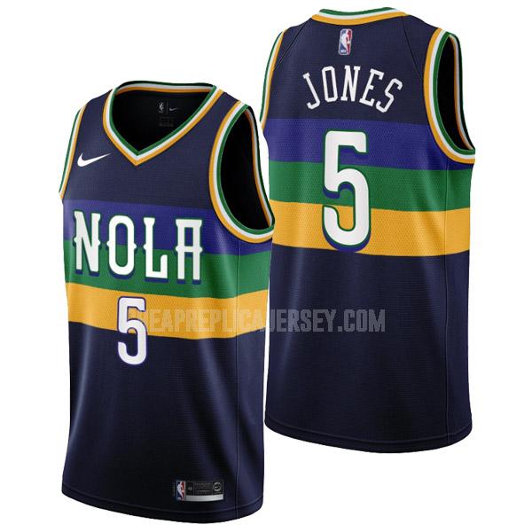 2022-23 men's new orleans pelicans herbert jones 5 navy city edition replica jersey