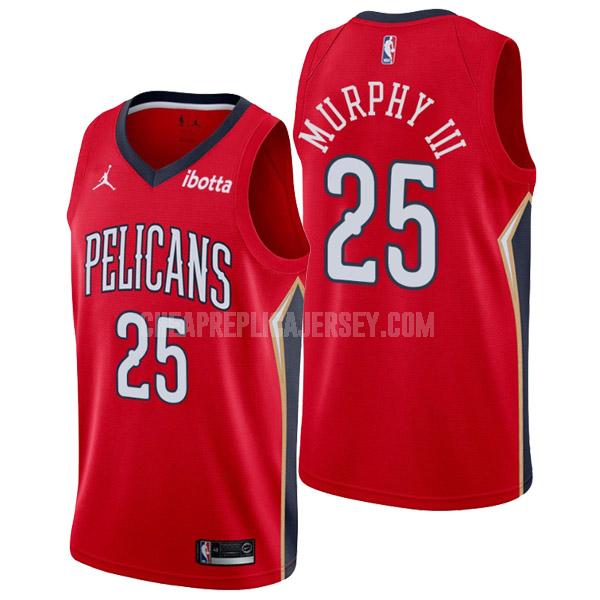 2022-23 men's new orleans pelicans trey murphy iii 25 red statement edition replica jersey