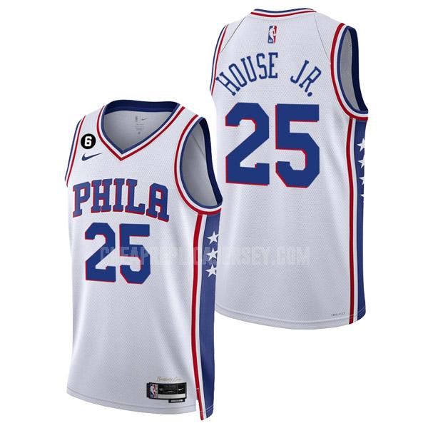 2022-23 men's philadelphia 76ers danuel house jr 25 white association edition replica jersey