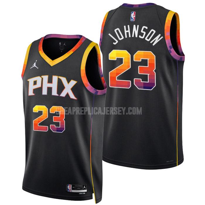 2022-23 men's phoenix suns cameron johnson 23 black statement edition replica jersey