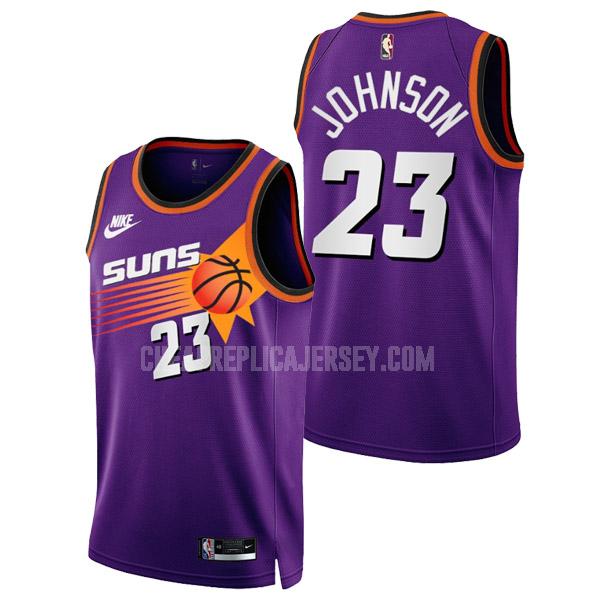 2022-23 men's phoenix suns cameron johnson 23 purple classic edition replica jersey