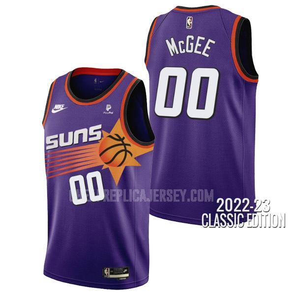 2022-23 men's phoenix suns javale mcgee 0 purple classic edition replica jersey
