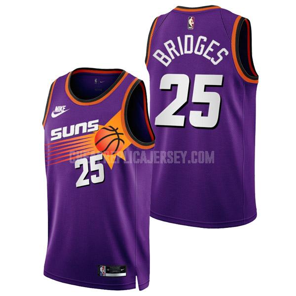 2022-23 men's phoenix suns mikal bridges 25 purple classic edition replica jersey