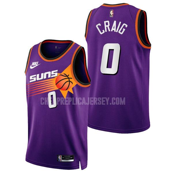2022-23 men's phoenix suns torrey craig 0 purple classic edition replica jersey