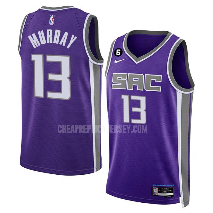 2022-23 men's sacramento kings keegan murray 13 purple icon edition replica jersey