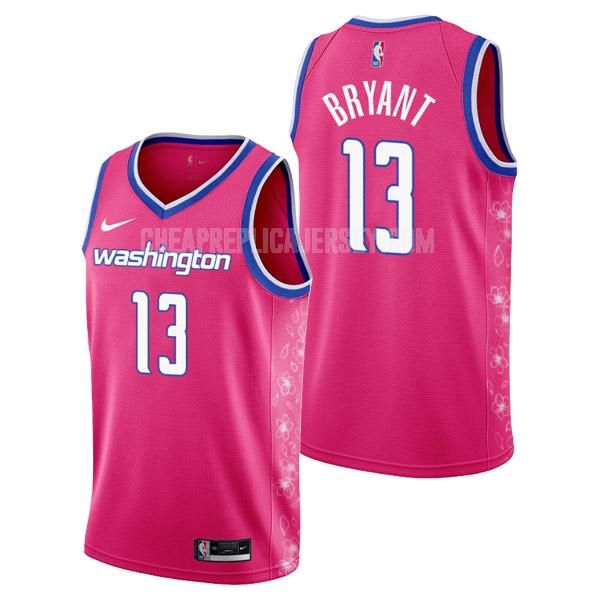 2022-23 men's washington wizards thomas bryant 13 pink cherry blossom city edition replica jersey
