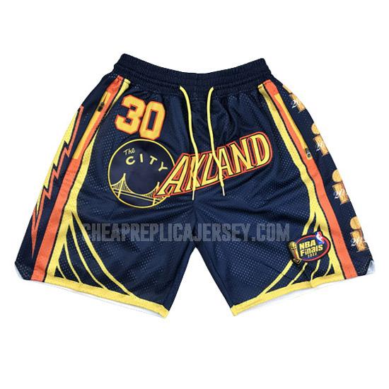 2022 golden state warriors stephen curry blue 4 champion shorts