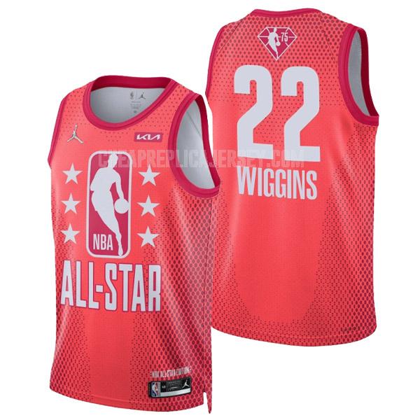2022 men's andrew wiggins 22 red nba all-star replica jersey