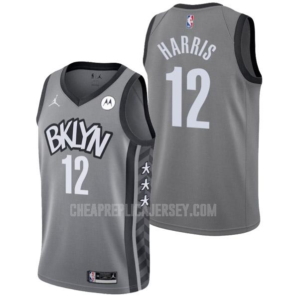 2022 men's brooklyn nets joe harris 12 gray statement edition replica jersey