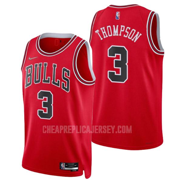 2022 men's chicago bulls tristan thompson 3 red icon edition replica jersey