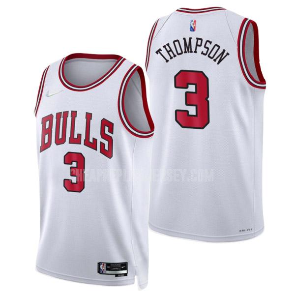 2022 men's chicago bulls tristan thompson 3 white association edition replica jersey