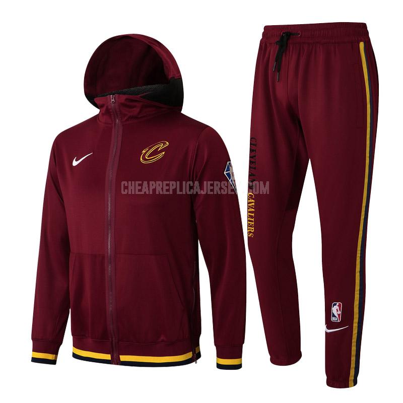 2022 men's cleveland cavaliers red hj016 hooded jacket