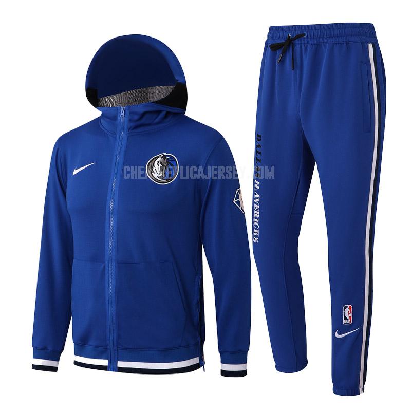 2022 men's dallas mavericks blue hj017 hooded jacket