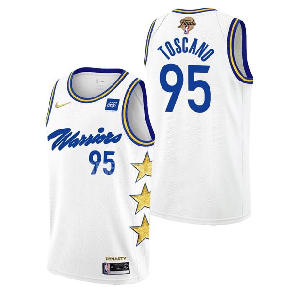2022 men's golden state warriors juan toscano-anderson 95 white championship earned edition replica jersey