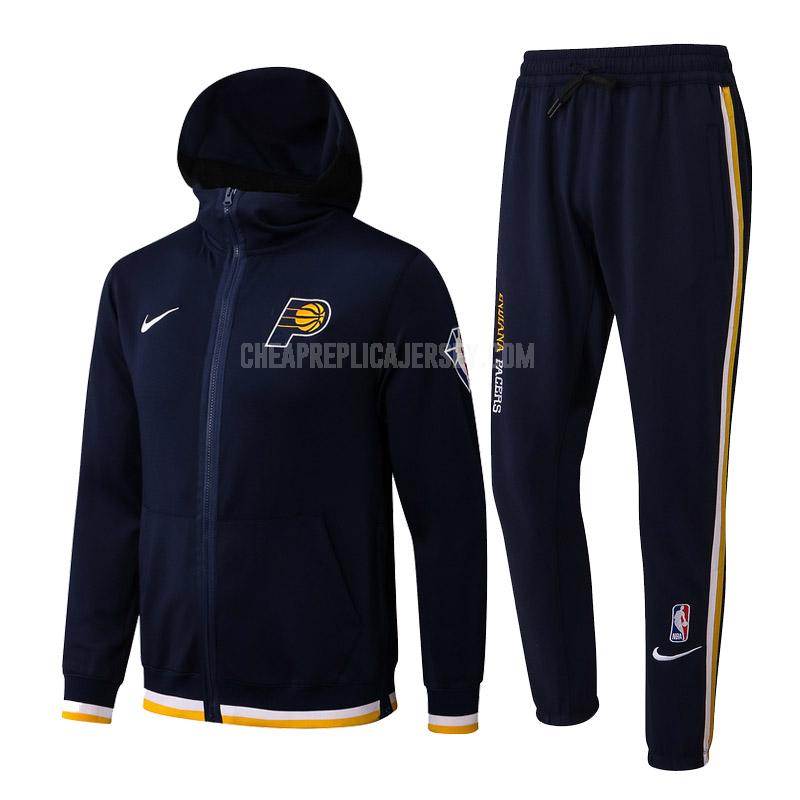 2022 men's indiana pacers navy hj021 hooded jacket