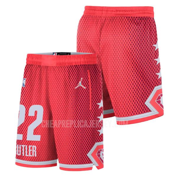 2022 men's jimmy butler 22 red nba all-star shorts
