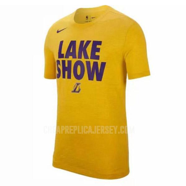 2022 men's los angeles lakers yellow 417a60 t-shirt