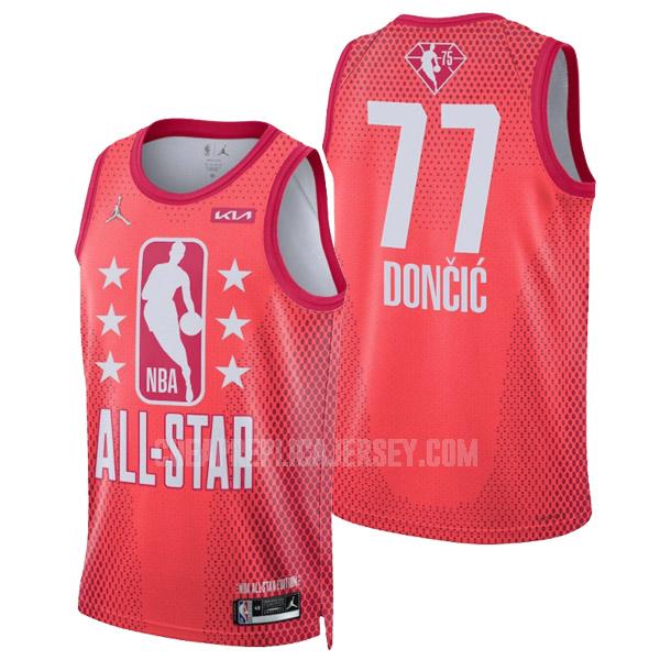 2022 men's luka doncic 77 red nba all-star replica jersey