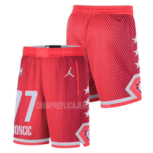 2022 men's luka doncic 77 red nba all-star shorts