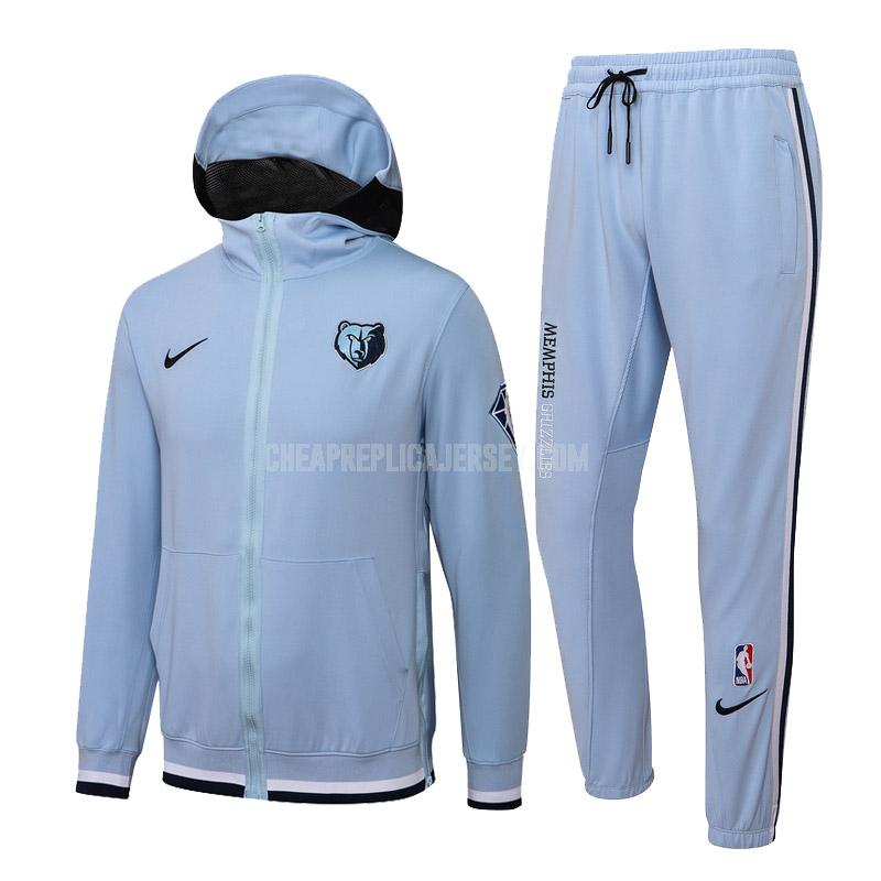 2022 men's memphis grizzlies blue hj029 hooded jacket