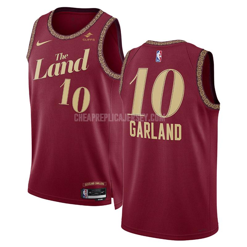 2023-24 men's cleveland cavaliers darius garland 10 black city edition replica jersey