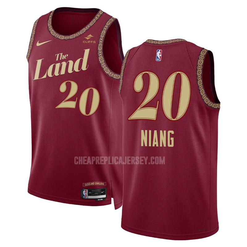 2023-24 men's cleveland cavaliers georges niang 20 black city edition replica jersey