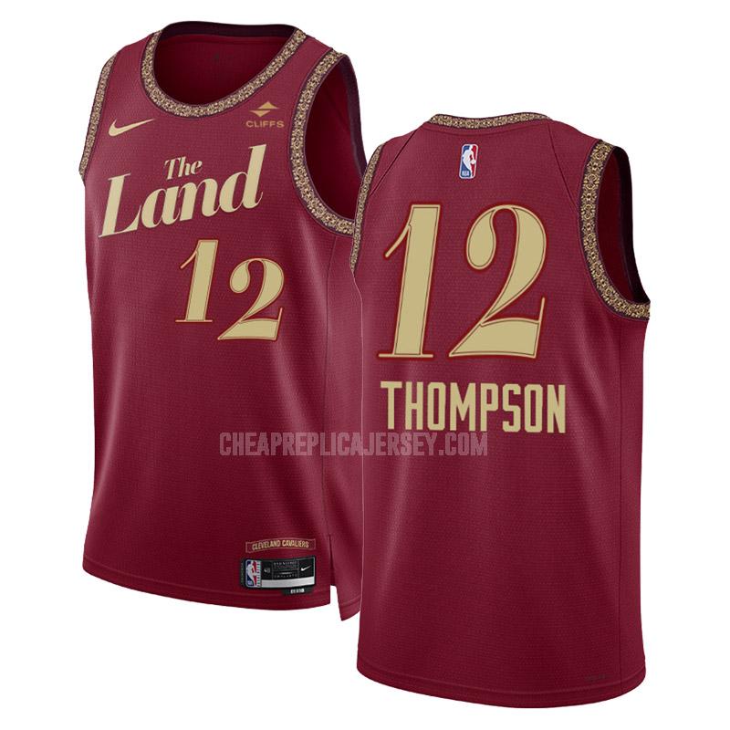 2023-24 men's cleveland cavaliers tristan thompson 12 black city edition replica jersey