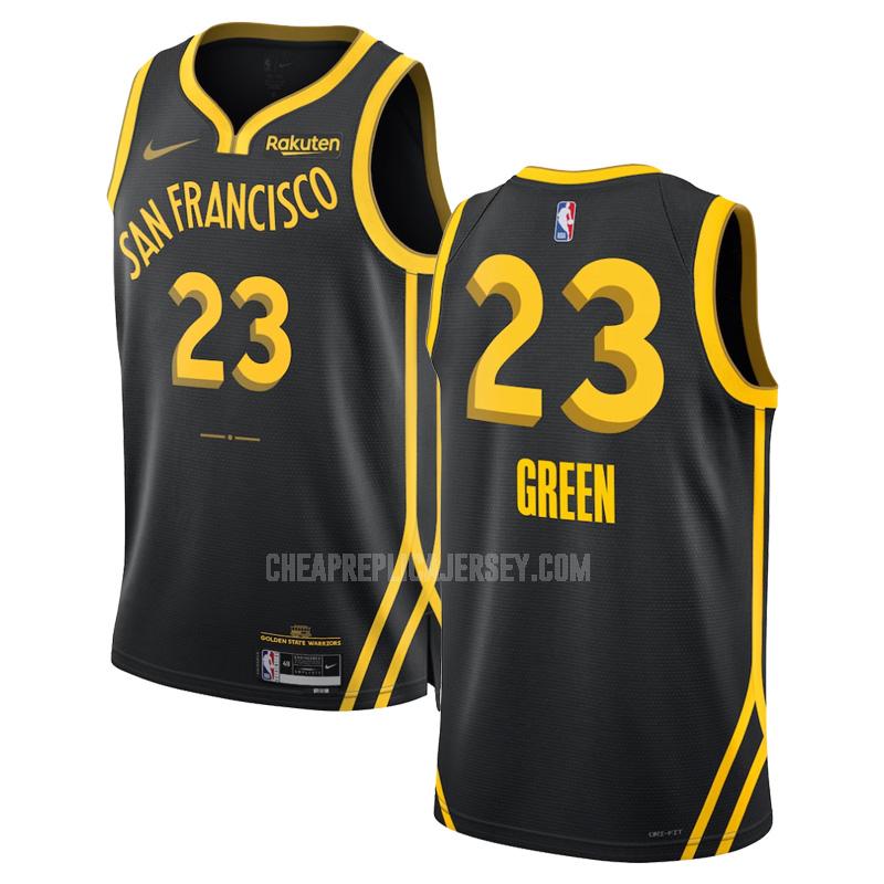 2023-24 men's golden state warriors draymond green 23 black city edition replica jersey