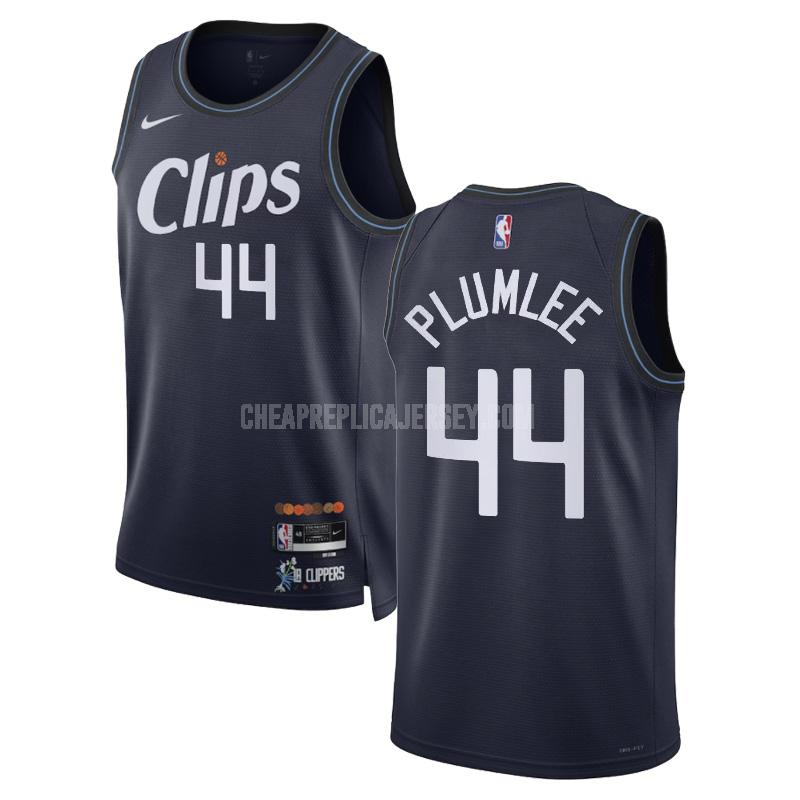 2023-24 men's los angeles clippers mason plumlee 44 navy city edition replica jersey