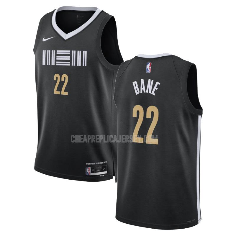 2023-24 men's memphis grizzlies desmond bane 22 black city edition replica jersey